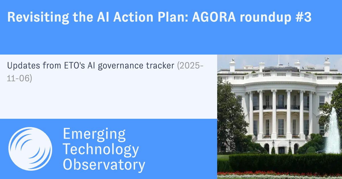 emergingtechobs's tweet card. Updates from ETO's AI governance tracker