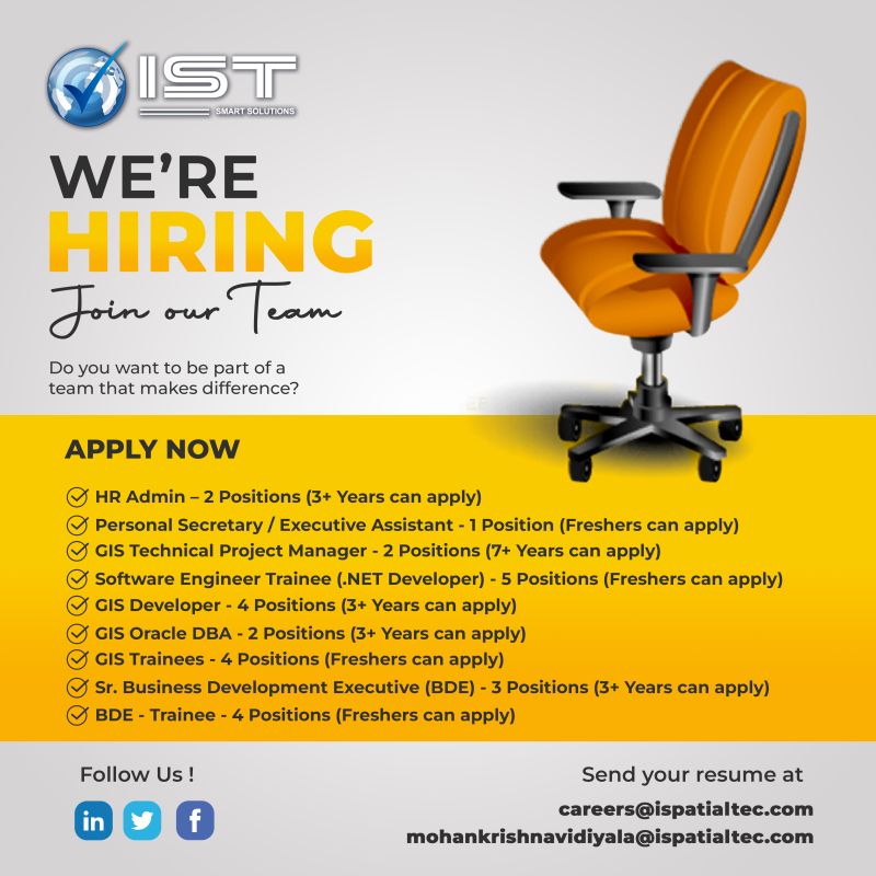Md_Sheikismail's tweet card. Check out our career opportunities now! #ist #ispatialtec #ismail #gis #gisjobs #jobopening #jobseeker #jobsearch