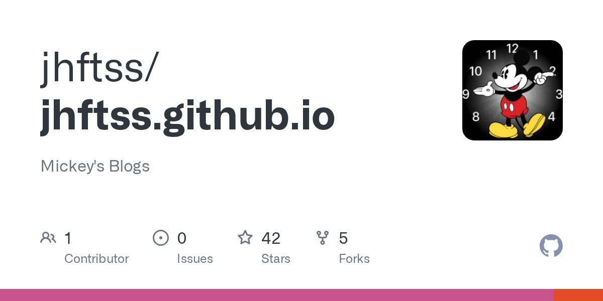 patch1t's tweet card. Mickey's Blogs. Contribute to jhftss/jhftss.github.io development by creating an account on GitHub.