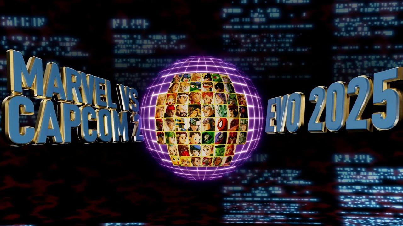 Evo's tweet card. 3v3 (MARVEL vs. CAPCOM 2: New Age of Heroes Evo 2025 Finals Intro)