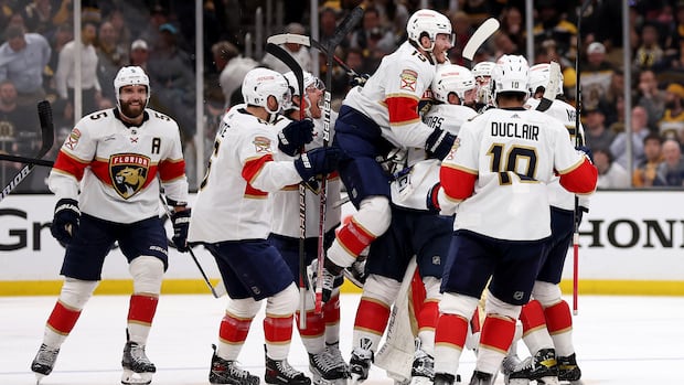 CSNPcollision's tweet card. Matthew Tkachuk scored six minutes into overtime to help the Panthers beat the Boston Bruins 4-3 on Wednesday night and force their first-round playoff series back to Florida for a sixth game.