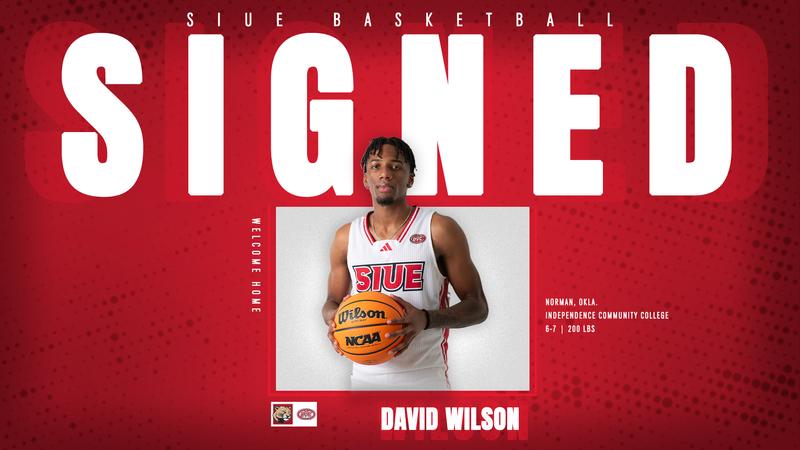 SIUECougars's tweet card. EDWARDSVILLE, Ill. – SIUE men's basketball Head Coach Brian Barone has begun building his roster for the 2026-27 announcing the addition of David Wilson (Norman, Oklahoma).