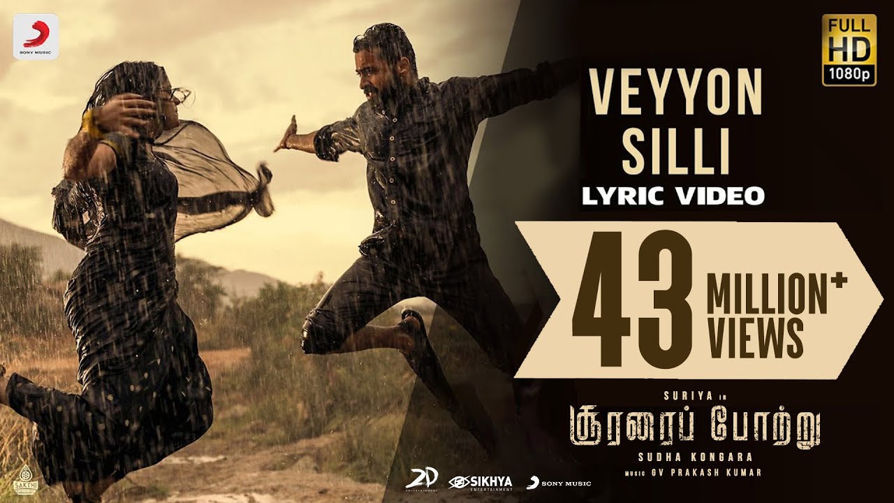 gvprakash's tweet card. Soorarai Pottru - Veyyon Silli Lyric | Suriya | G.V. Prakash Kumar |...