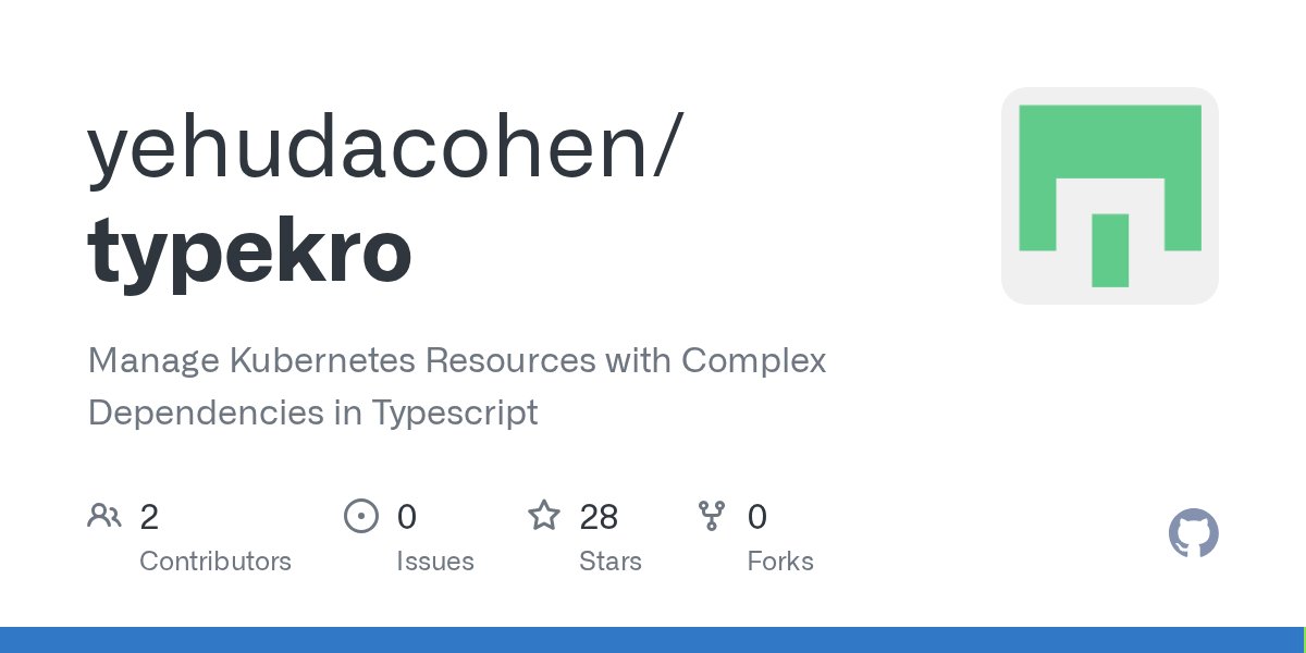 K8sArchitect's tweet card. Manage Kubernetes Resources with Complex Dependencies in Typescript - yehudacohen/typekro