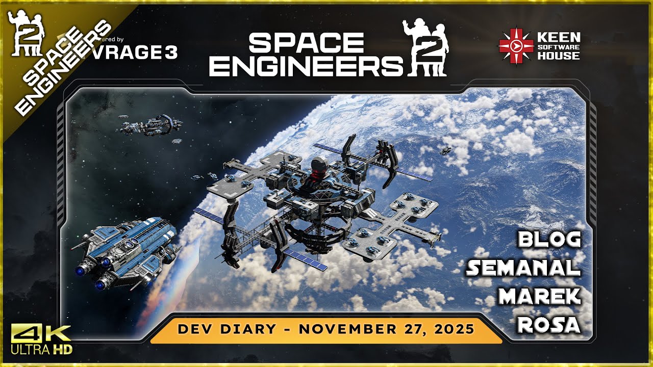 IkerIR4's tweet card. 📓BLOG SEMANAL MAREK ROSA📓27/11/2025 ||Space Engineers 2|| Gameplay...