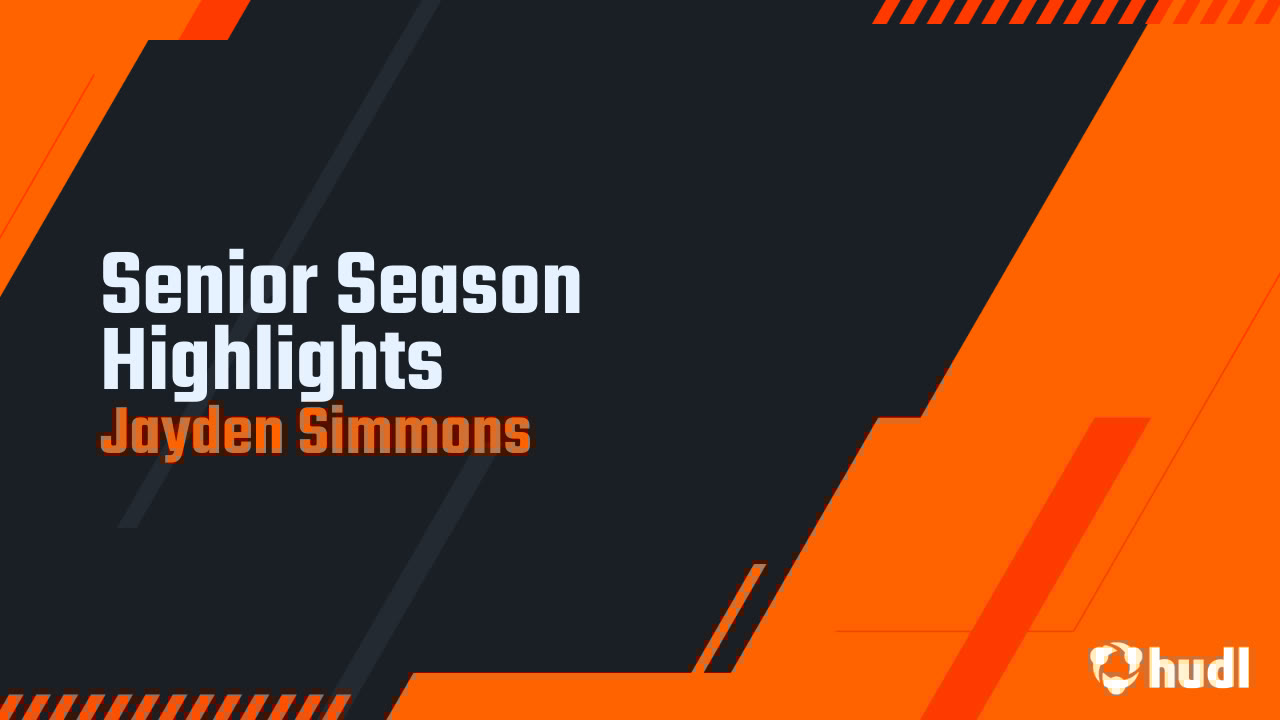 JSimmons2007's tweet card. Senior Season Highlights