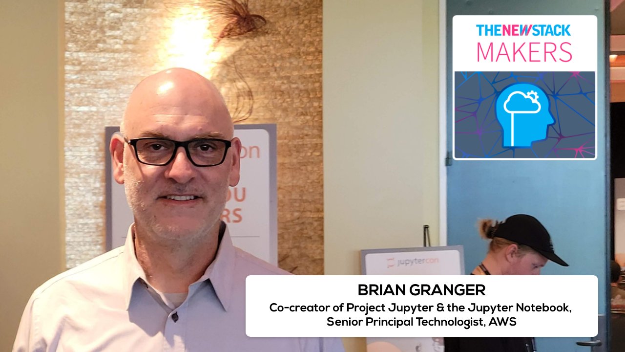 AWSOpen's tweet card. The co-creator of Jupyter notebooks discussed the project's origins and how AI is opening new options for large open source projects, in this episode of The New Stack Makers.