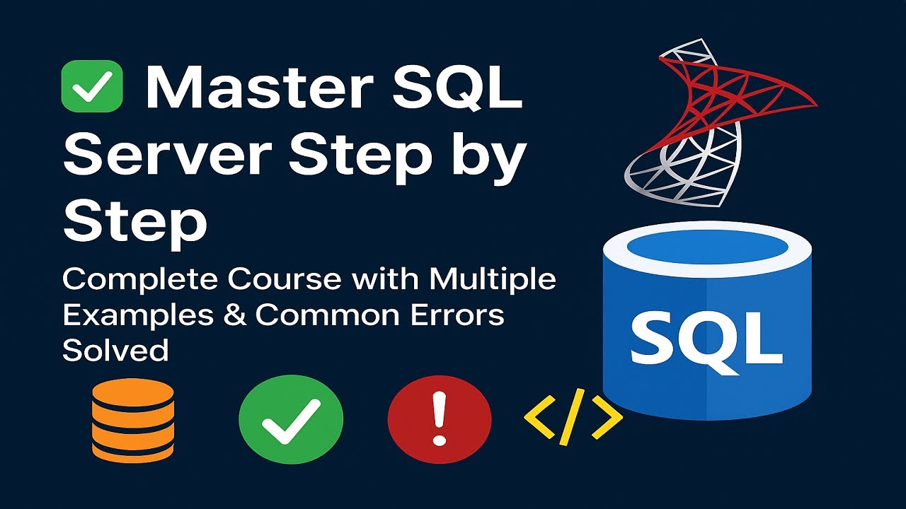Progforeveryone's tweet card. Master SQL Server Step by Step | Complete Course with Multiple...