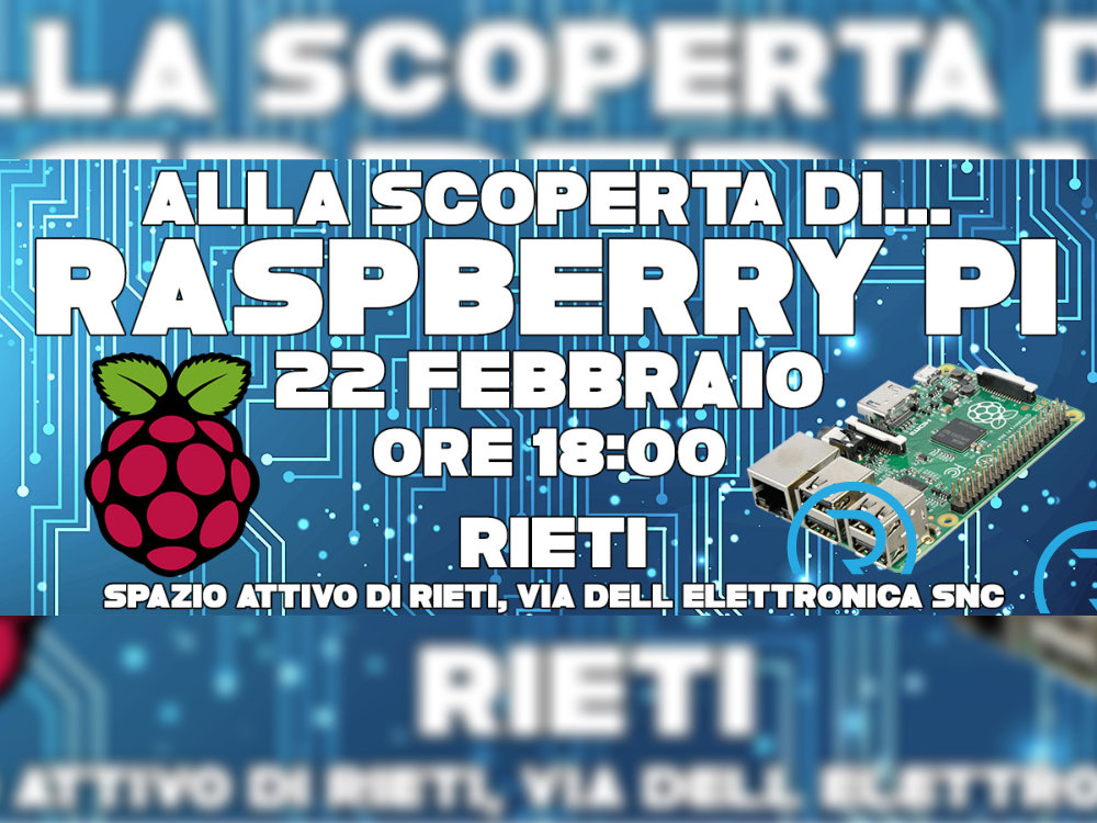 Linux4Hub's tweet card. Alla scoperta del RASPBERRY PI il microcomputer più famoso del mondo, con un corso gratuito, venerdì 22 febbraio, presso lo Spazio Attivo Lazio Innova.