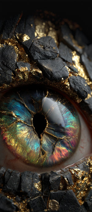 on_lockscreen's tweet card. Download this high-quality Dragon Eye Iridescent Closeup wallpaper for your iPhone lock screen. Striking dragon eye close-up with iridescent colors and gold veins set in cracked black rock. Perfect...