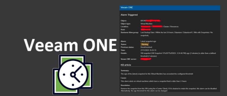 TechDArchive's tweet card. Discover how to use Enhanced Proactive Monitoring with Veeam ONE for automated alerts, improving your IT infrastructure management