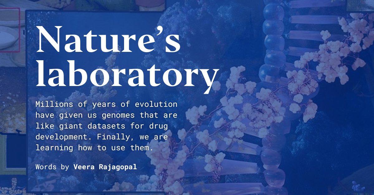 salonium's tweet card. Millions of years of evolution have given us genomes that are like giant datasets for drug development. Finally, we are learning how to study them.