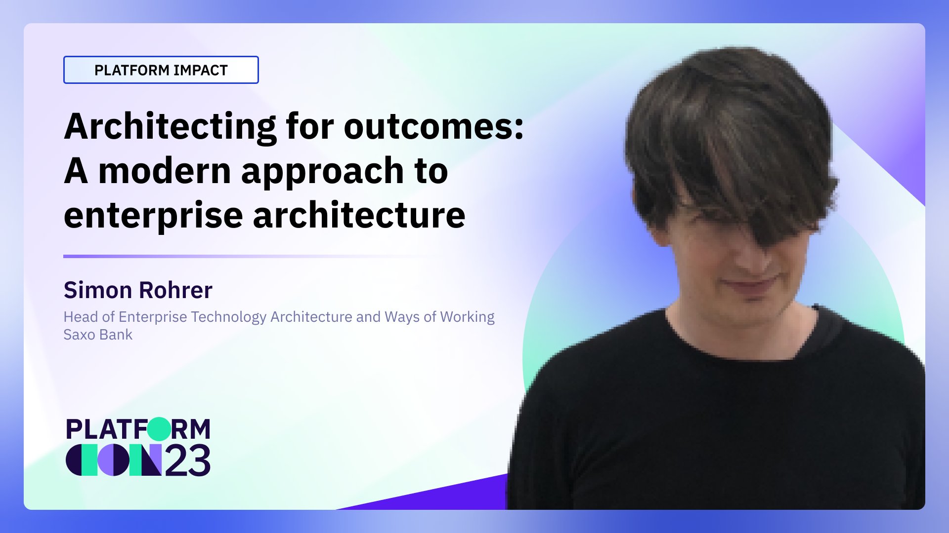 VKazulkin's tweet card. This session focuses on a modern approach to enterprise architecture. I’ll show you how to align with the principles and practices of business agility, avoiding optimising for outputs rather than...