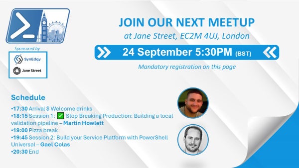 ryanyates1990's tweet card. Come join us in December to have a discussion about the all things that have happened in the world of PowerShell lately as well as some of the things coming up in the futur