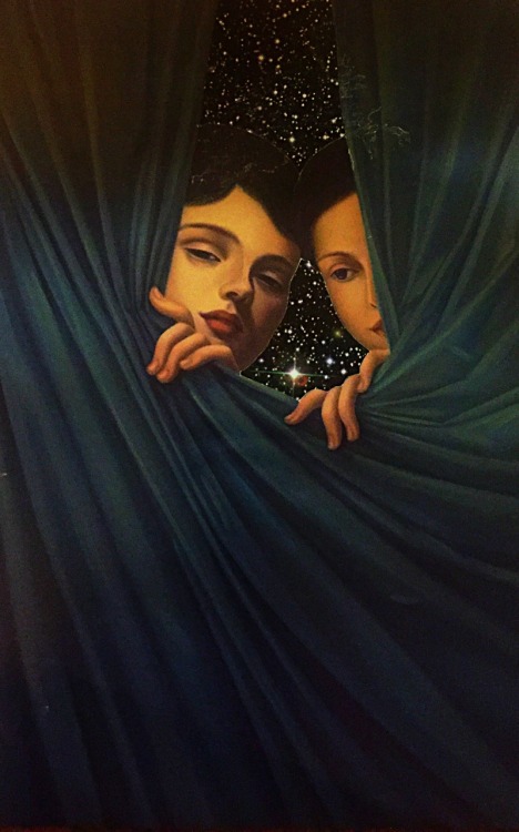 visual_mastery's tweet card. belladagger5: “Art Journal 📓 “Celestial Sisters II” Collage by Bonnie Currie of Arcane Memory Designs Copyright 2016 ”