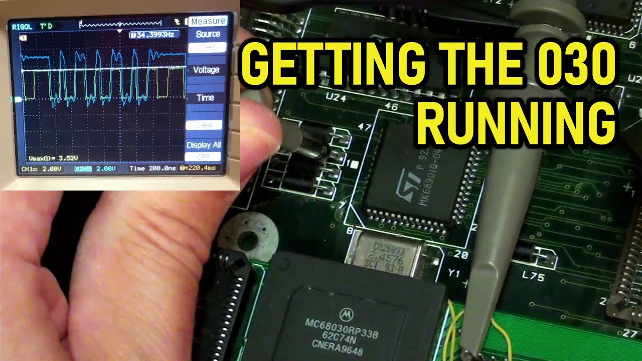 thetechnoshed's tweet card. Atari Falcon030 repair part 2: solder and CPUs.