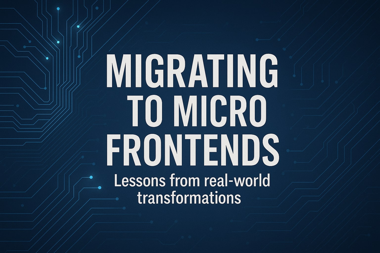 EthanCole39614's tweet card. Migrating to micro frontends requires more than technical changes — it demands clear architecture, strong boundaries and cultural alignment