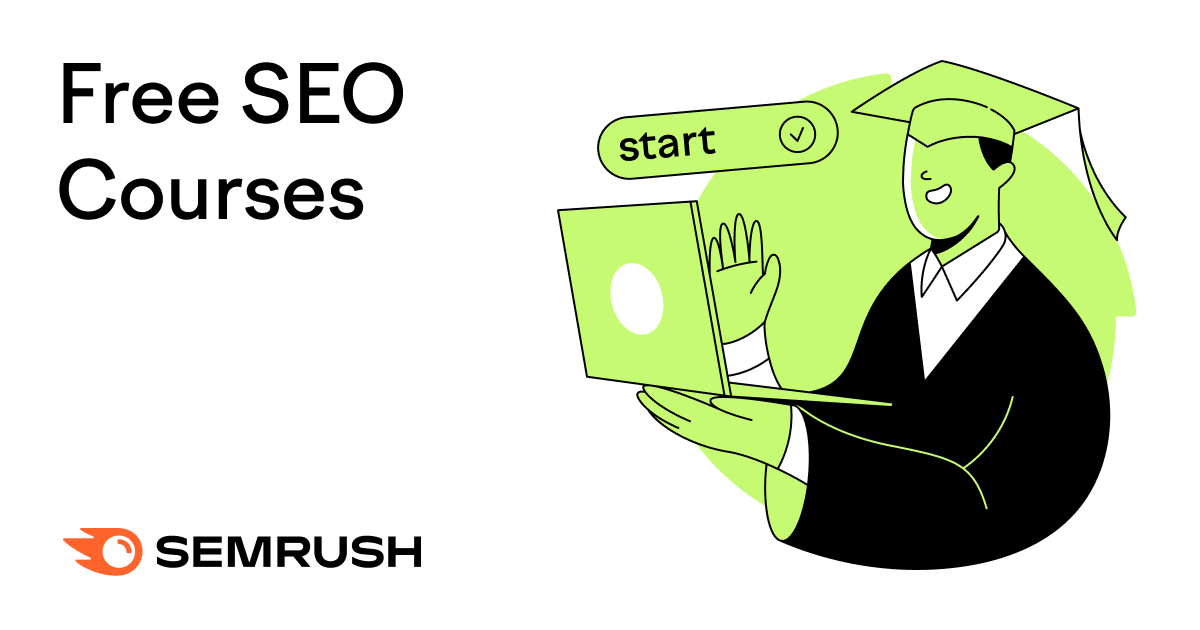 semrush's tweet card. Want to learn SEO? These nine expert-led SEO courses are completely free—and worth your time.