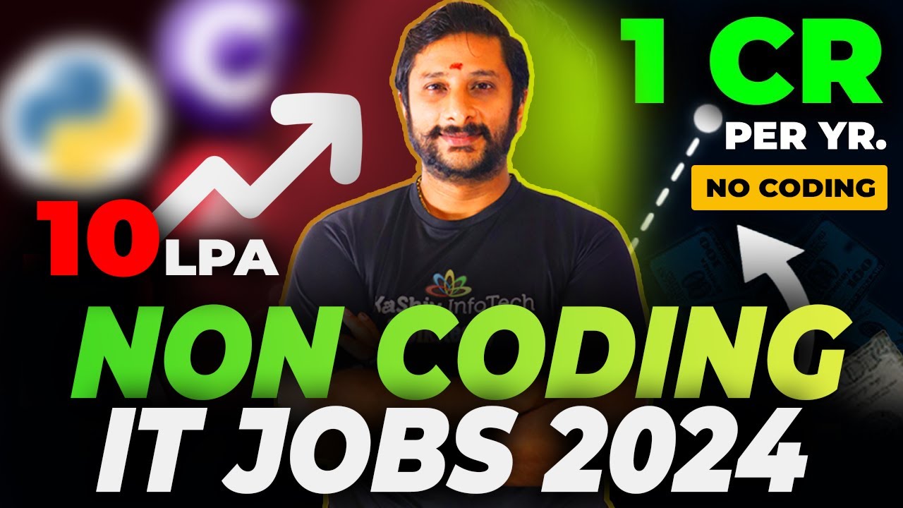 kaashivinfotech's tweet card. 🔥Top 10 Non Coding Jobs 2024 🚀 Highest Paying Jobs In 2024 for...
