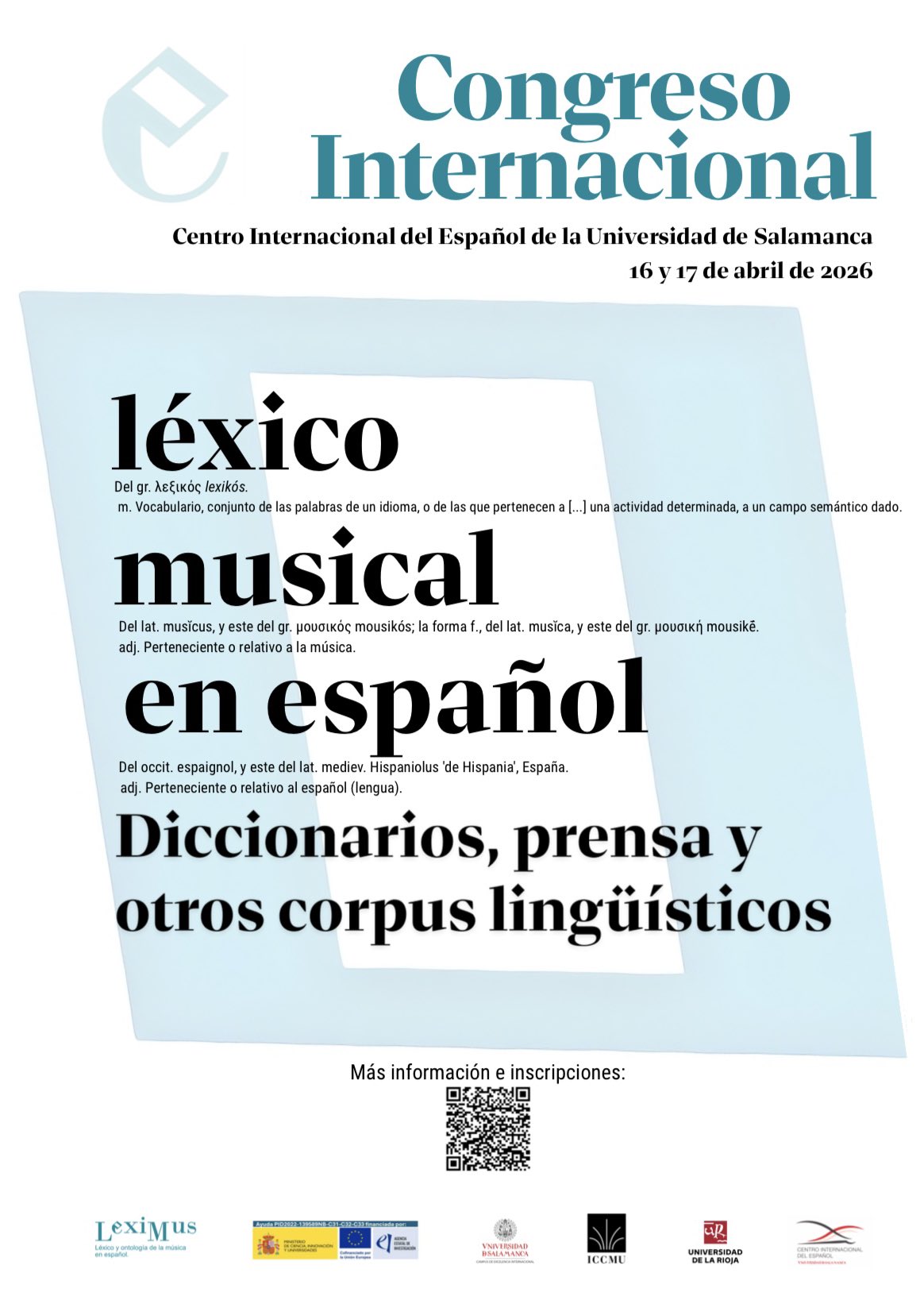 MusicologiaUR's tweet card. El Centro Internacional del Español de la Universidad de Salamanca tiene como eje principal de su actividad la lengua española (divulgación, investigación, enseñanza, conocimiento, encuentros,...