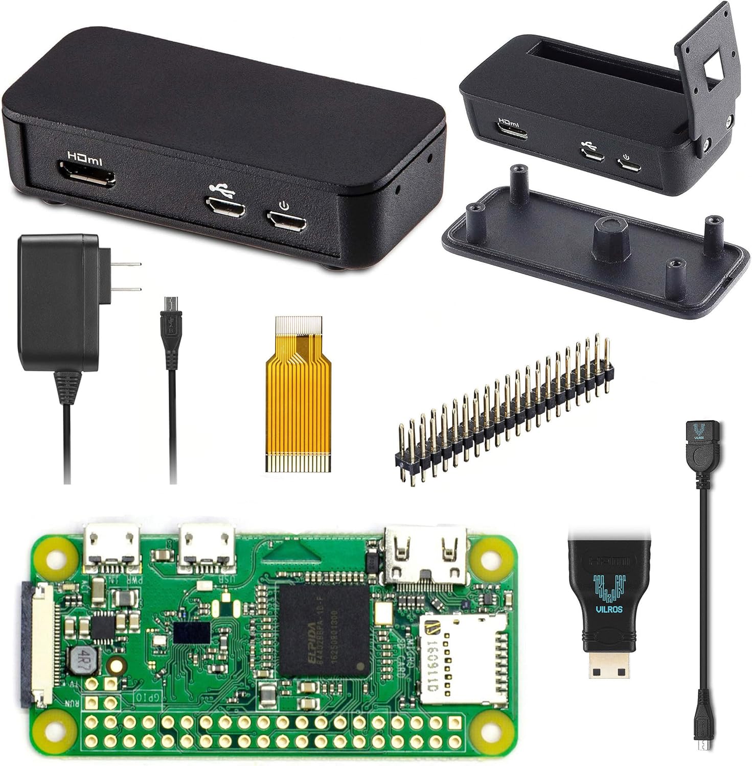 GlobalCmd's tweet card. Raspberry Pi Zero W Basic Starter Kit (Black Case)