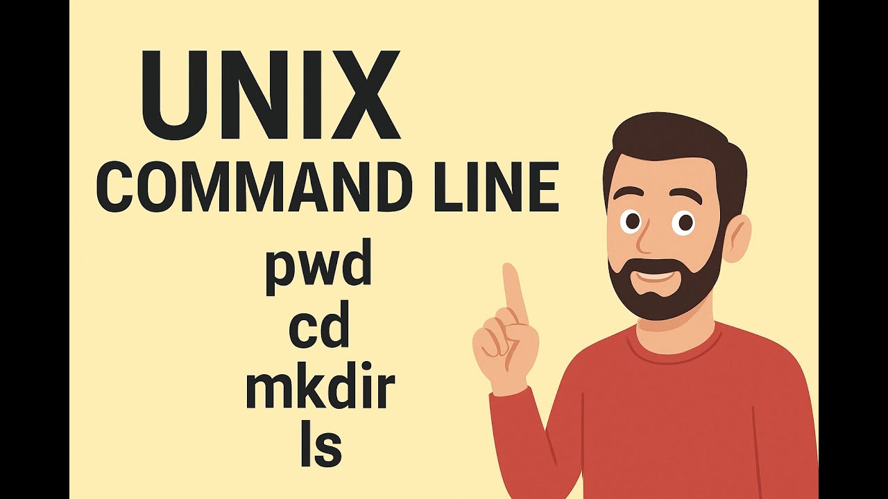 BioinfoUI's tweet card. Unix Command Line: pwd, cd, mkdir, ls
