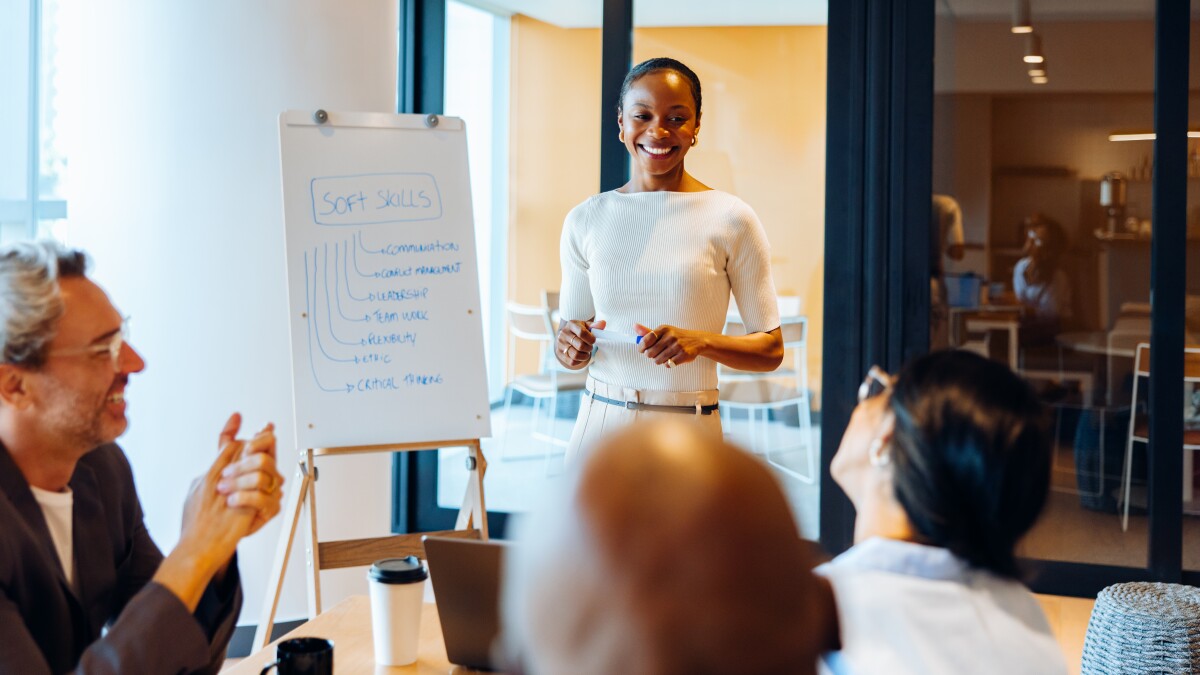 Prodoscore's tweet card. A new report from Guild and Lightcast shows the need for upskilling, in order to keep employees from moving on.