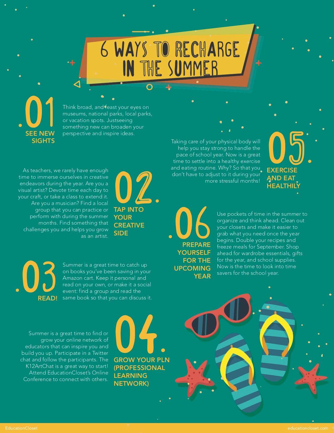 StressFreeKids's tweet card. Many educators put their own needs on the back burner for the duration of the school year so summer is the perfect time to take the time to take care of yourself! Teacher care is extremely important...