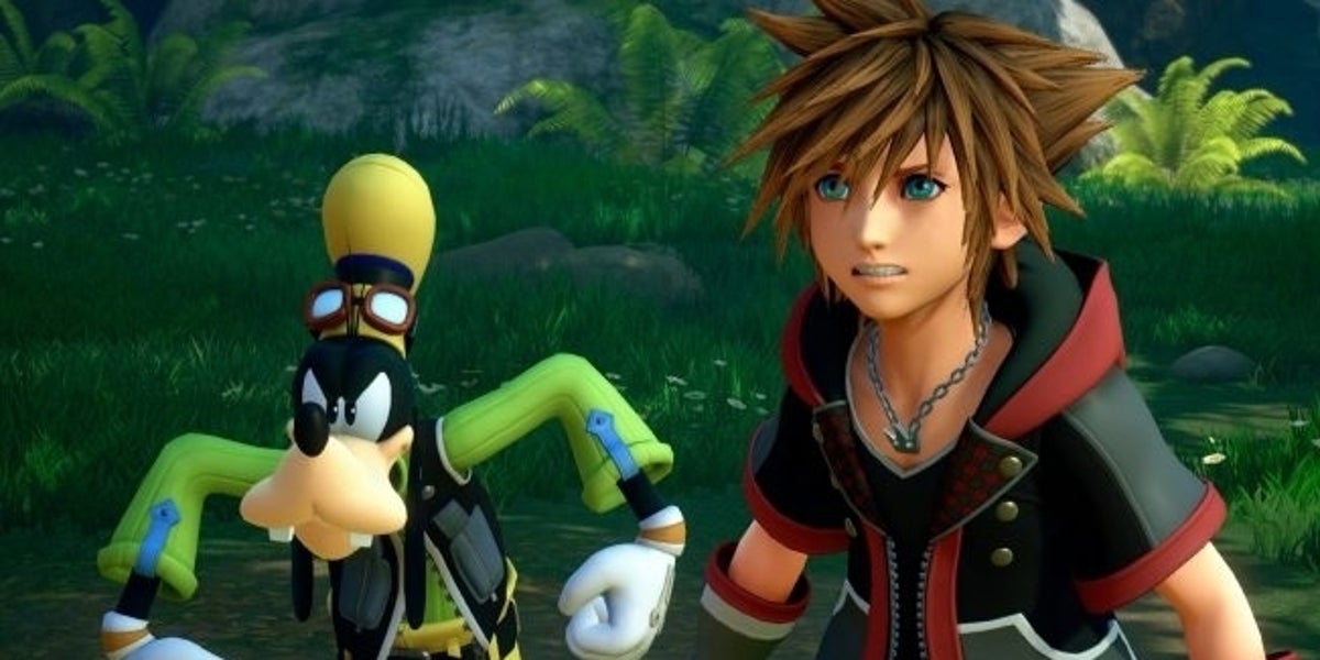 eurogamer's tweet card. The main Kingdom Hearts trilogy is coming to Nintendo Switch - but via cloud streaming.