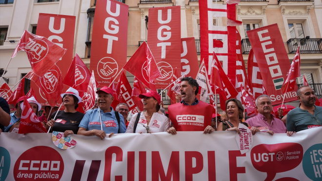 1001Chema's tweet card. Los tres grandes sindicatos de las administraciones públicas —CSIF, CCOO y UGT— convocan este jueves protestas en toda España para exigir una subida salarial y mejores condiciones laborales....