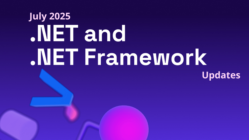 bc3tech's tweet card. A recap of the latest servicing updates for .NET and .NET Framework for July 2025.