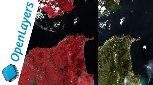 MappingGIS's tweet card. En este artículo explicaremos cómo podemos crear un mapa web con OpenLayers utilizando las imágenes Sentinel.
