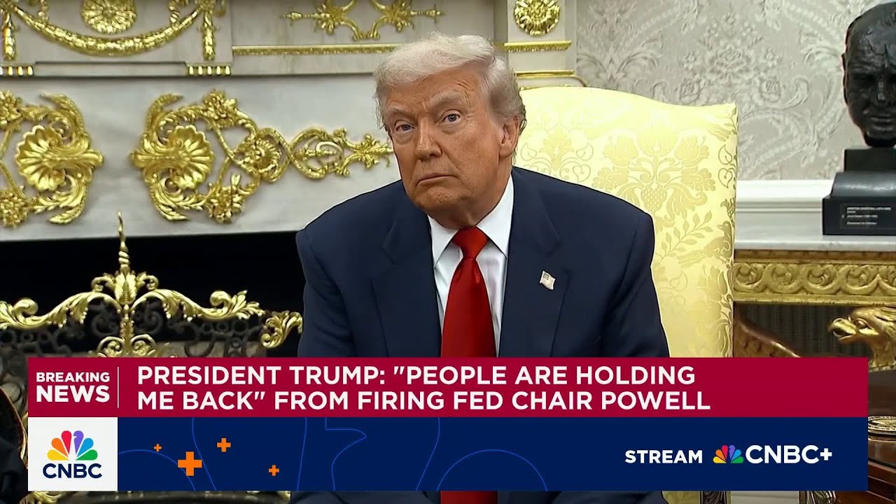 naashonomics's tweet card. Trump: 'People are holding me back' from firing Fed chair Powell