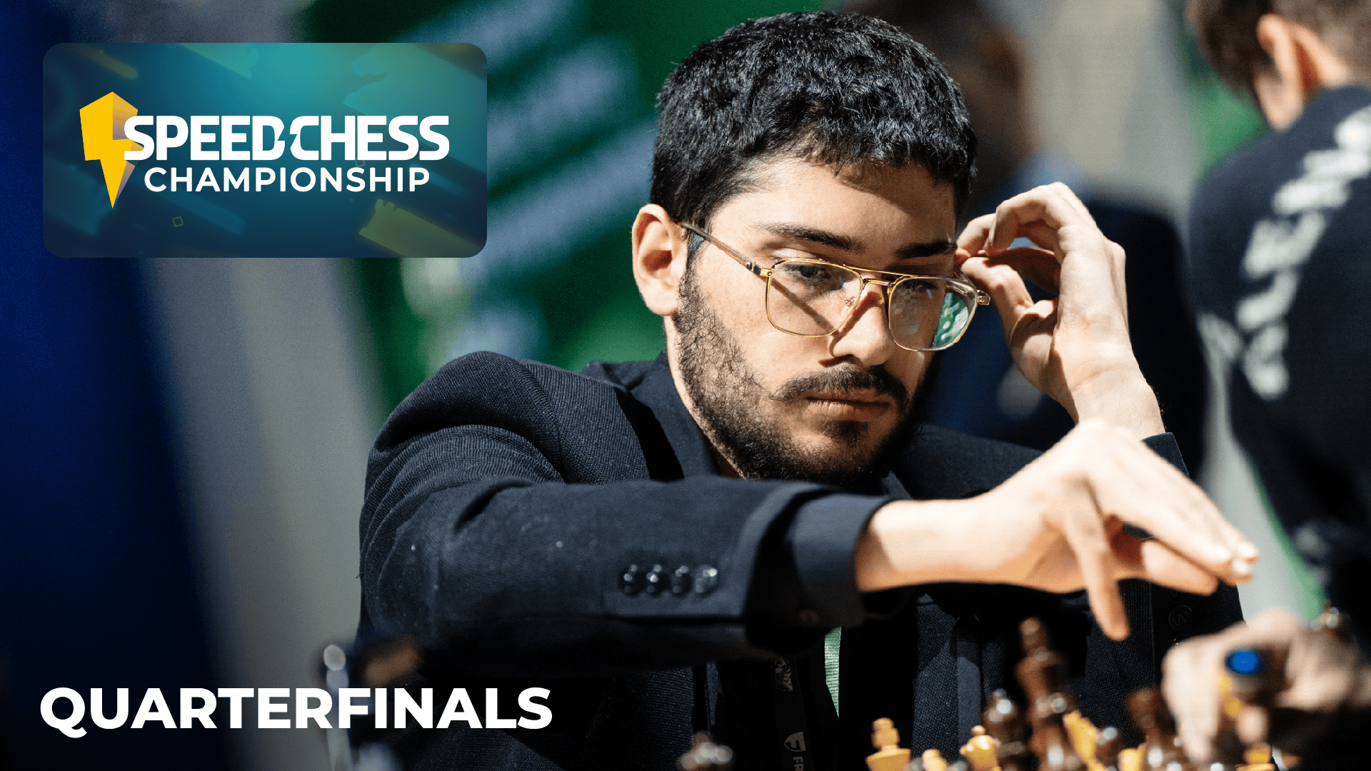chess24com's tweet card. GM Alireza Firouzja won his Speed Chess Championship 2025 quarterfinal match against GM Ian Nepomniachtchi 19-9 to book his ticket to the Live Finals in London.