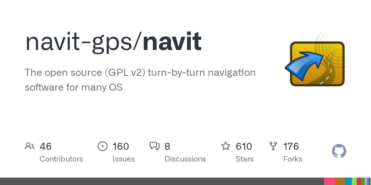 NavitProject's tweet card. The open source (GPL v2) turn-by-turn navigation software for many OS - navit-gps/navit