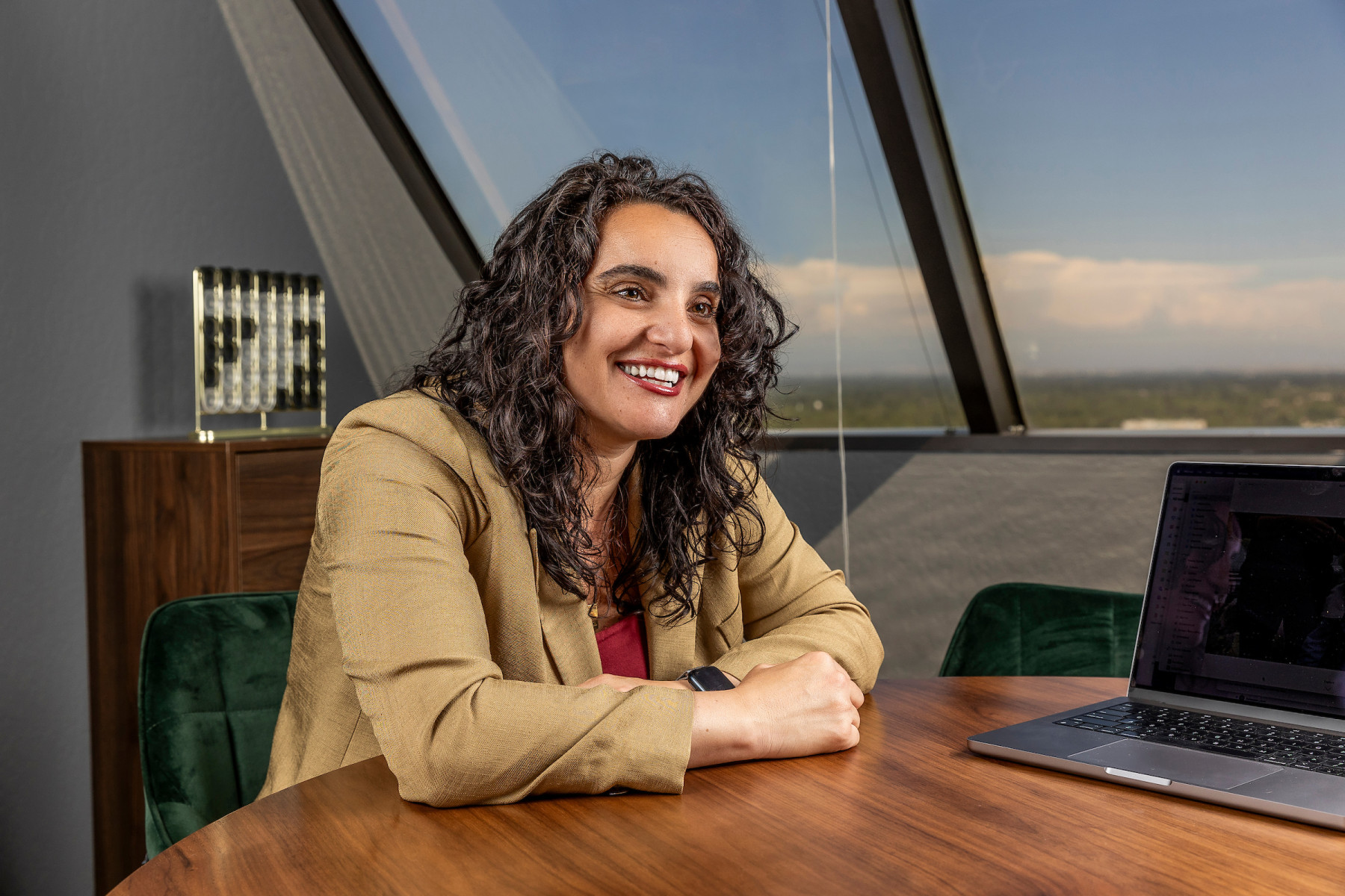 CSUSM's tweet card. Manal Yamout McDermid often feels like she’s standing on the cutting edge of California’s multibillion-dollar green economy.  One day, McDermid will be meeting with a company that is developing what...