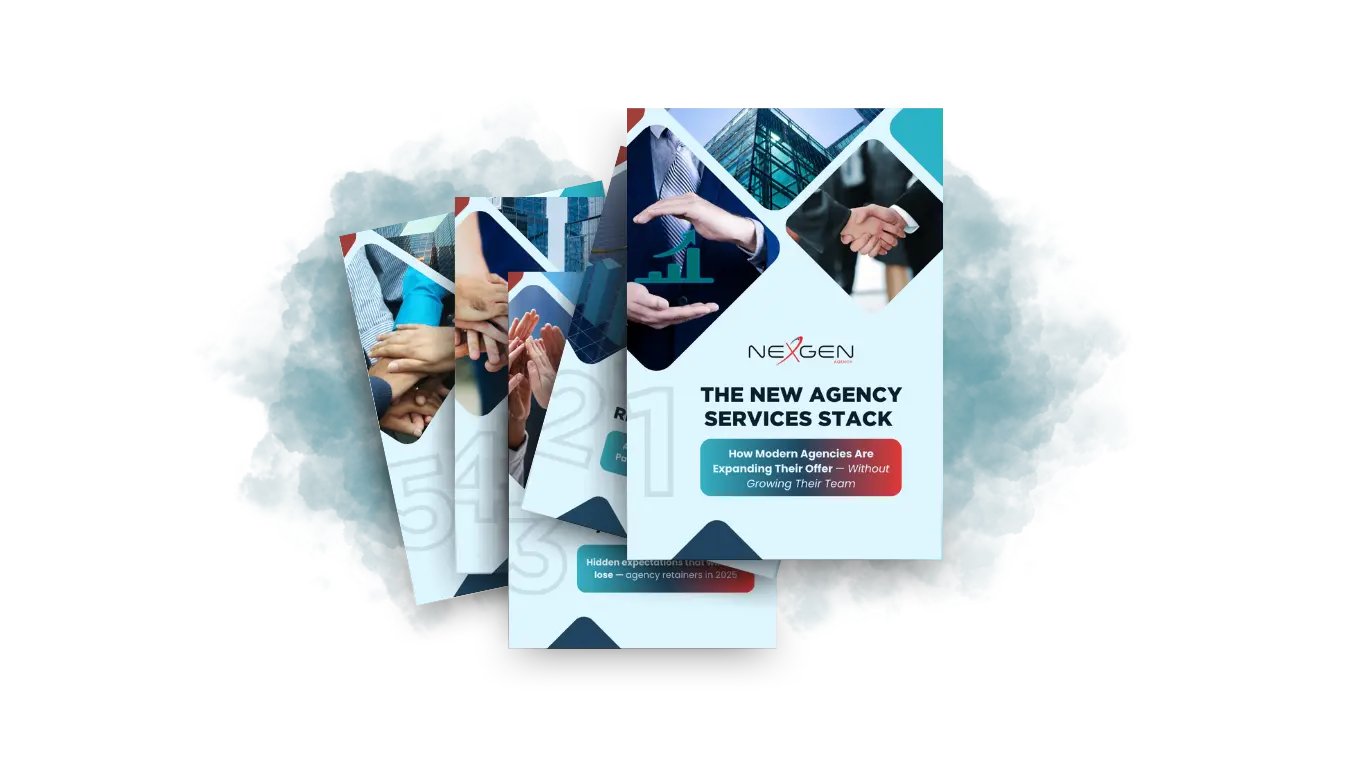 NexGenAgency's tweet card. NexGen’s ad agency services help you scale with white-labeled customer support, boost retention, and drive recurring revenue—without hiring more staff.