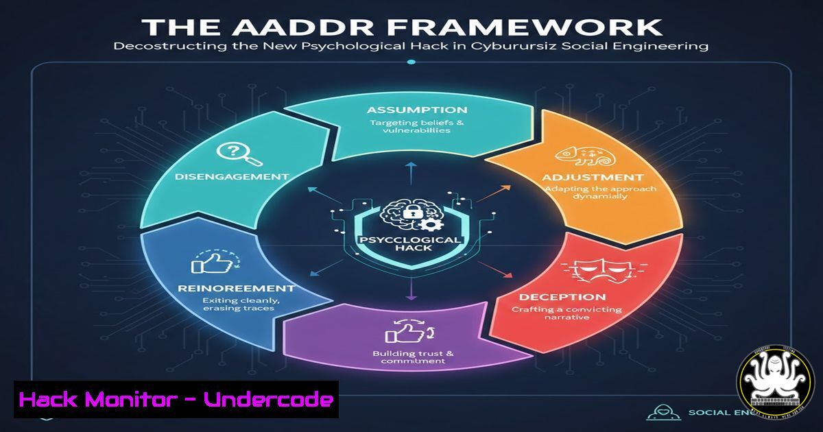 UndercodeUpdate's tweet card. The AADDR Framework: Deconstructing the New Psychological Hack in Cybersecurity Social Engineering - "Undercode Testing": Monitor hackers like a pro. Get