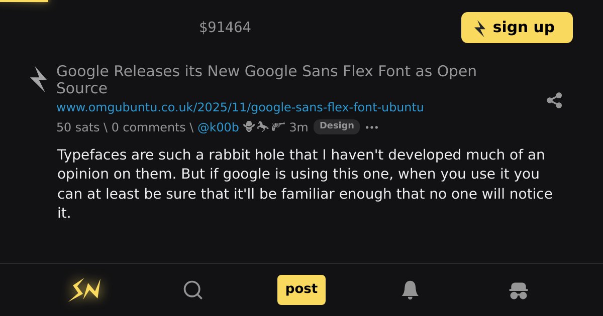 deSign__r's tweet card. Typefaces are such a rabbit hole that I haven't developed much of an opinion on them. But if google is using this one, when you use it you can at least be sure that it'll be familiar enough that no...