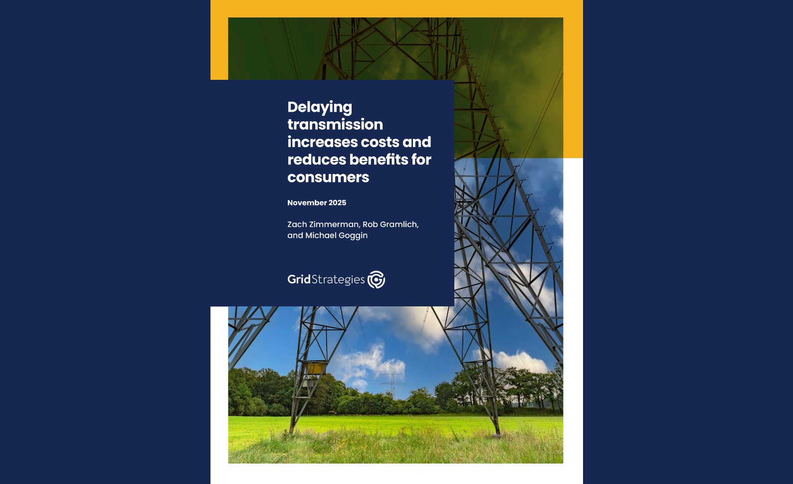wiresgroup's tweet card. A new report from Grid Strategies, conducted on behalf of WIRES, quantifies how delays in developing large-scale transmission affect consumers and the broader economy.