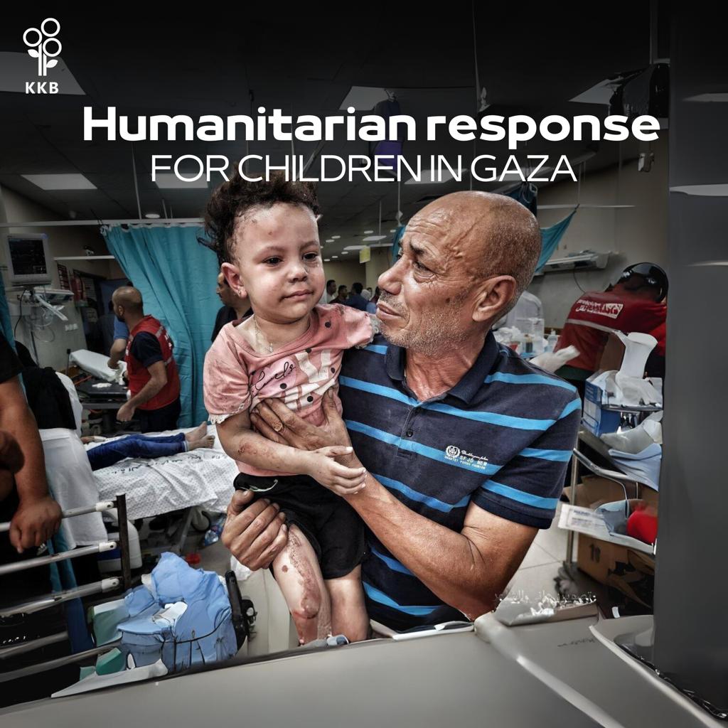 pqpy's tweet card. بالتنسيق مع المؤسسات المحلية ورغم كل التحديات أطلقت السلام حملتها الإنسانية العاجلة "لأجل أطفال غزة" لتأمين الطعام والمياه والدواء ومستلزمات المستشفيات.