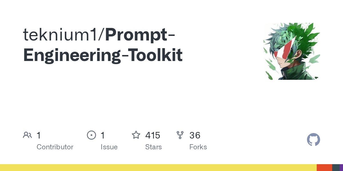 Teknium's tweet card. Contribute to teknium1/Prompt-Engineering-Toolkit development by creating an account on GitHub.