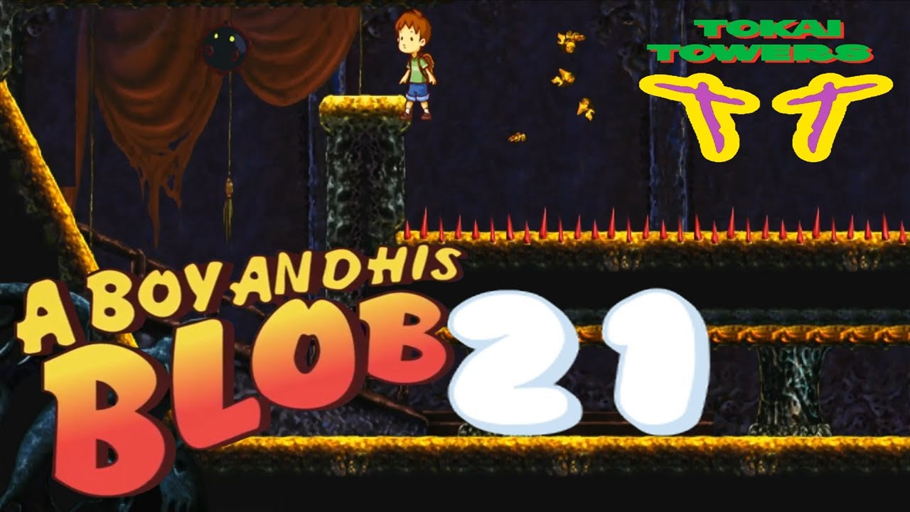 guantokai's tweet card. Tokai Towers - A Boy and His Blob Floor 21) This Level Never Ends