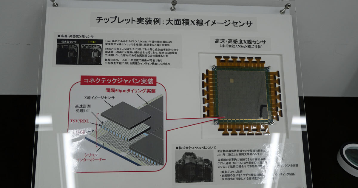 mn_tech_mynavi's tweet card. コネクテックジャパンは11月27日、さまざまな構造のチップレットの実装を可能とする「チップレット実装受託開発・受託製造一貫ビジネスモデル」として「CADN」の提供を開始したことを発表した。