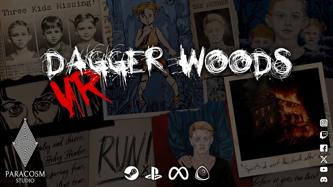 ParacosmStudio's tweet card. Dagger Woods VR - Official Announcement Trailer