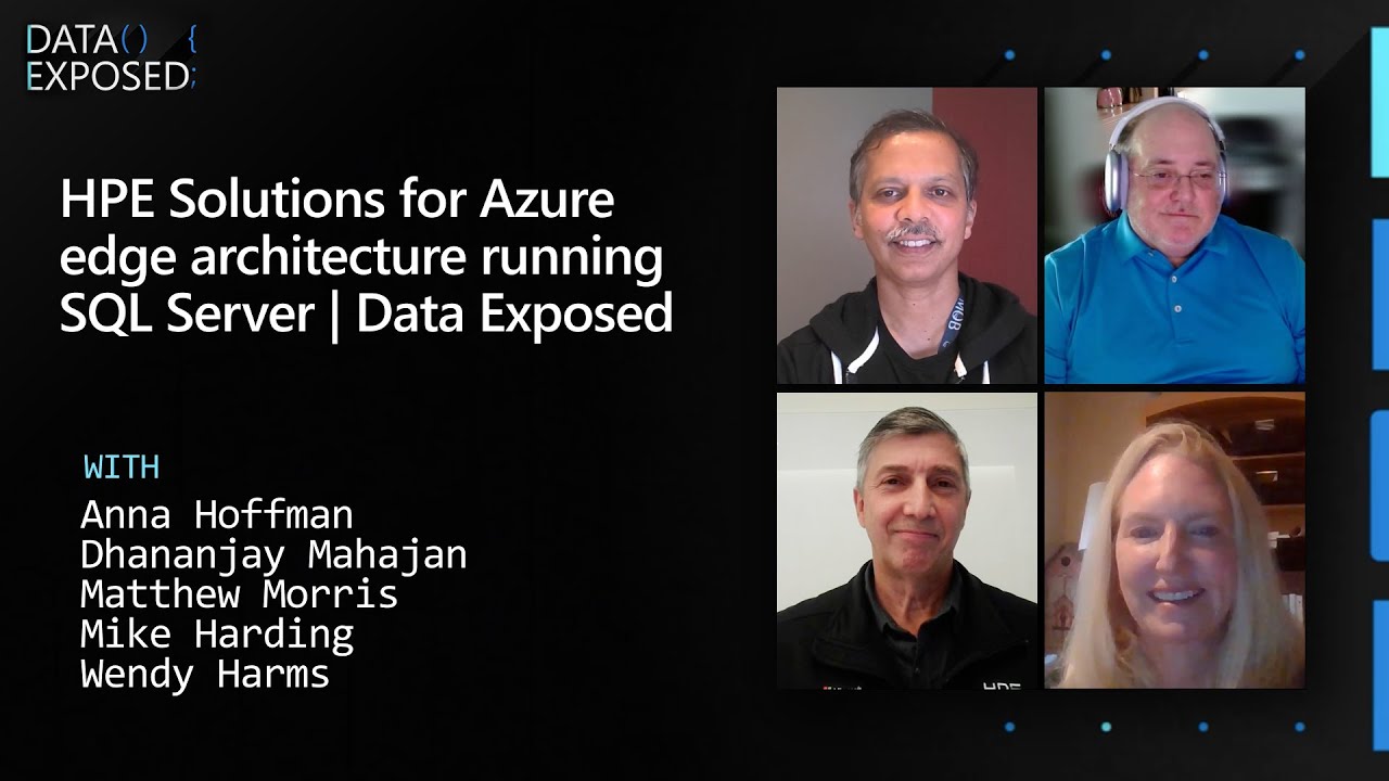 SQLServer's tweet card. HPE Solutions for Azure edge architecture running SQL Server | Data...
