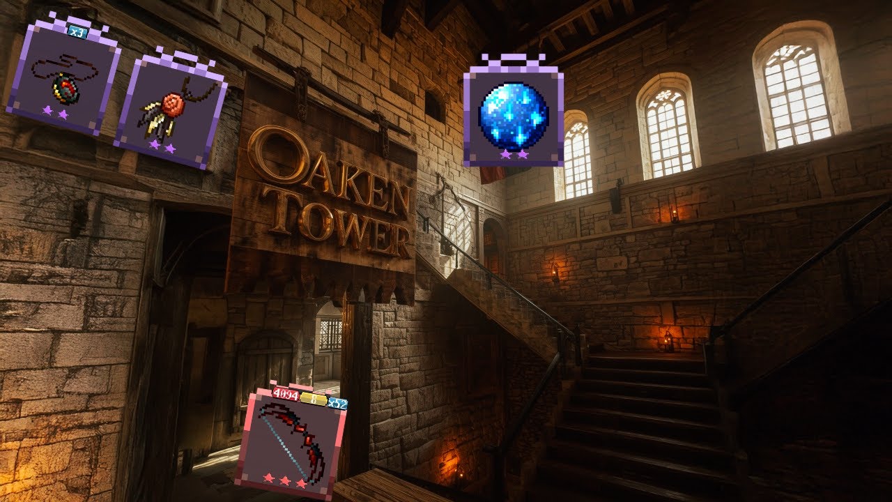 Tetris_wcdb's tweet card. [Oaken Tower] Bat wing destroys, rest just vibes (2 oak fights added)