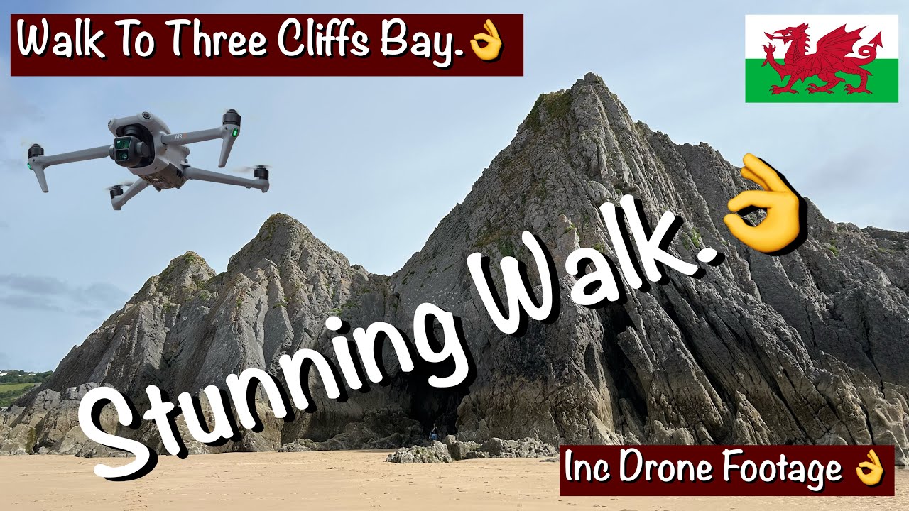 motorhomingfun's tweet card. Three Cliffs Bay Walk From Nicholaston Farm | What’s It Like? | The...
