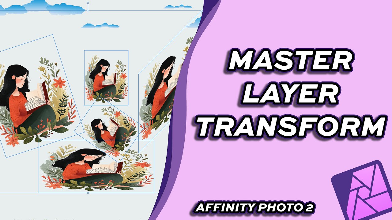 GraphdTutorials's tweet card. How to Transform Layers in Affinity Photo 2 | Scale, Rotate, Skew &...