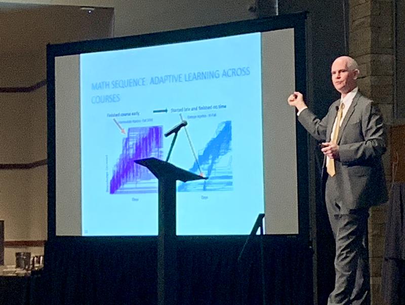 ScotChadwick's tweet card. All that is missing is the #23 Chicago Bulls jersey! We were so fortunate to have the Michael Jordan of online, Dr. Thomas Cavanagh give the keynote today to a record crowd at our 17th annual CU...